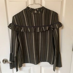 Brown, Black, and tan Ethereal Blouse